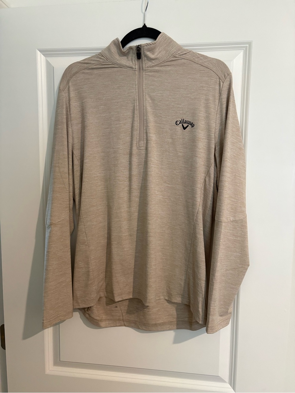 Callaway Men's Light Beige Half-Zip Golf Pullover